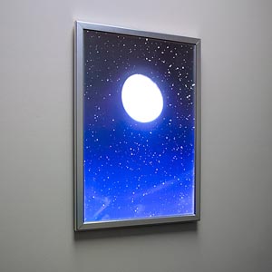 Light Box Frames with Backlit Posters 