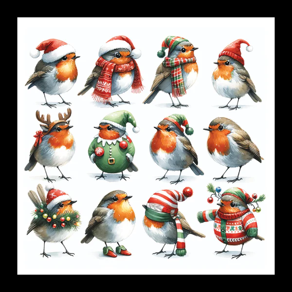 Merry Christmas Robins