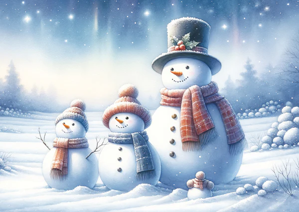 Wrapped up Snowmen